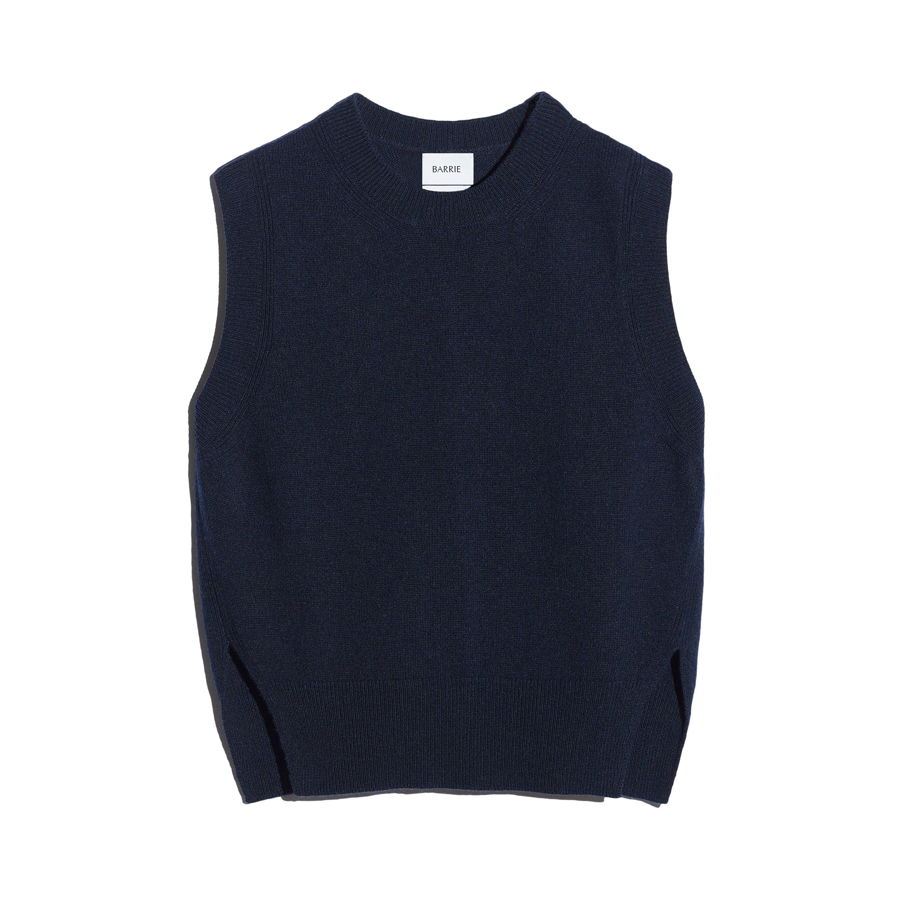 Iconic sleeveless cashmere jumper