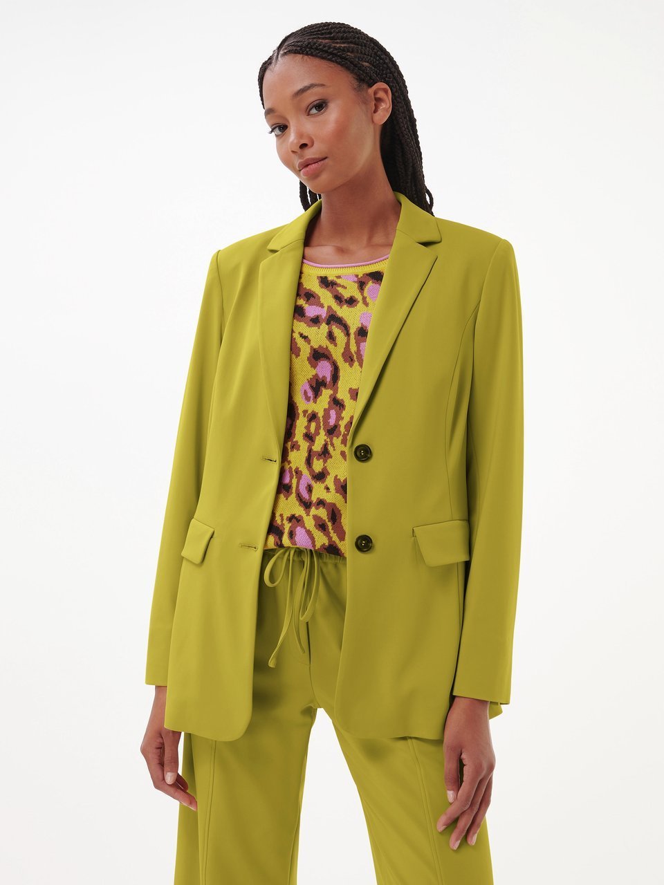 Camel jersey blazer