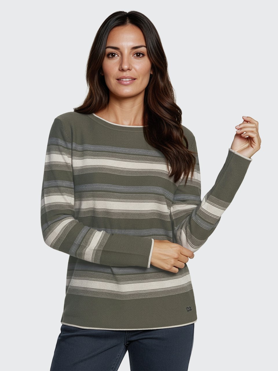 Olive multicolor sweater