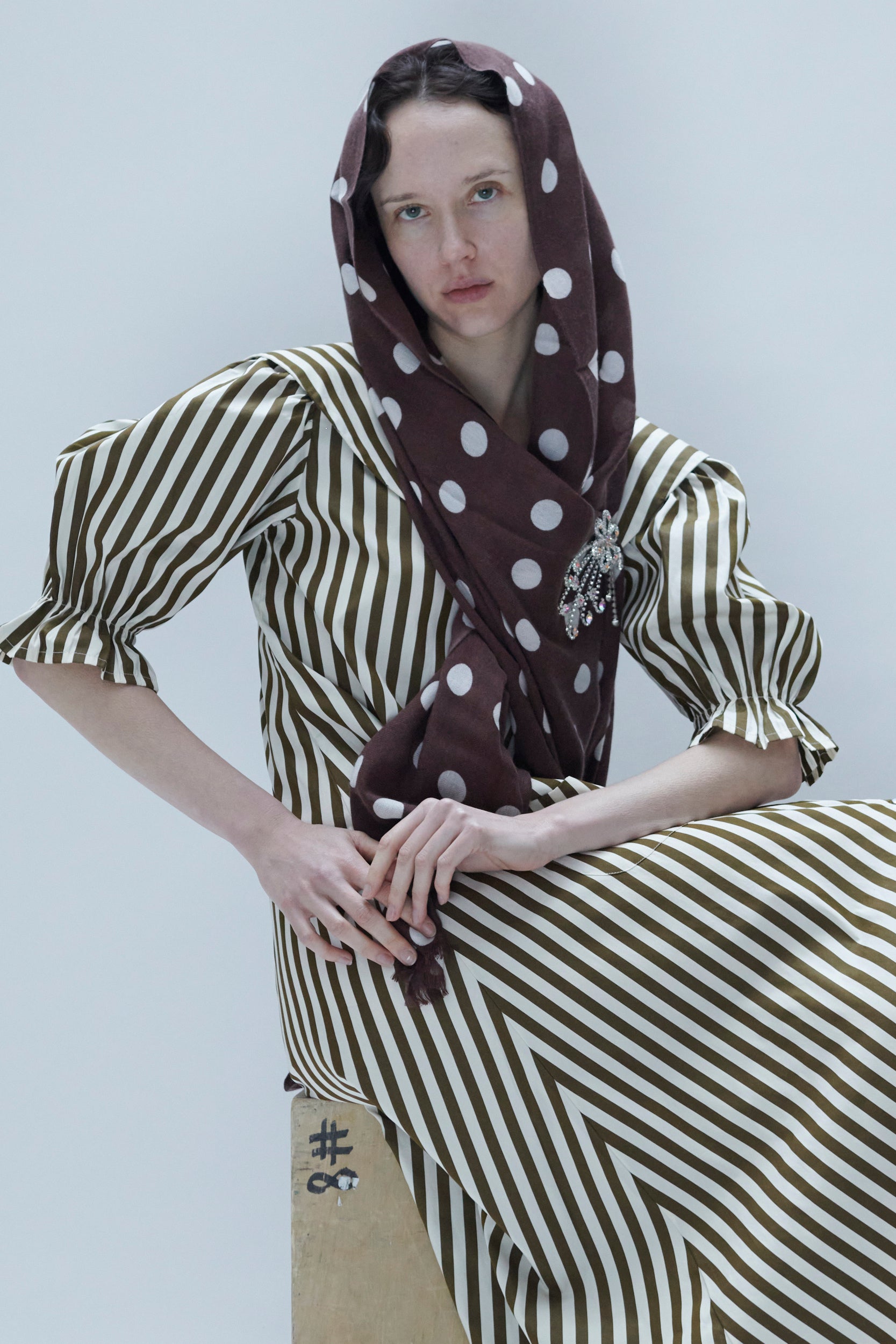 polka-dot knit texture