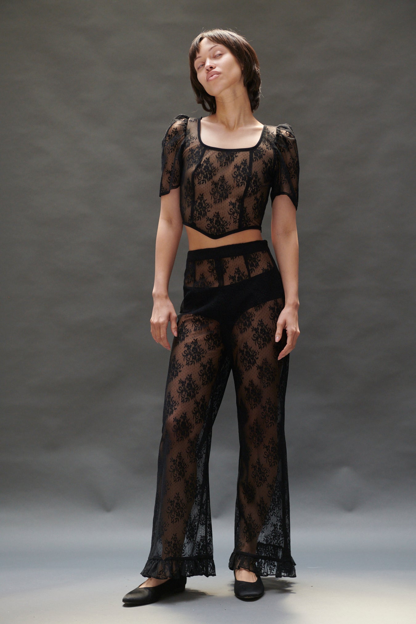 sheer lace texture
