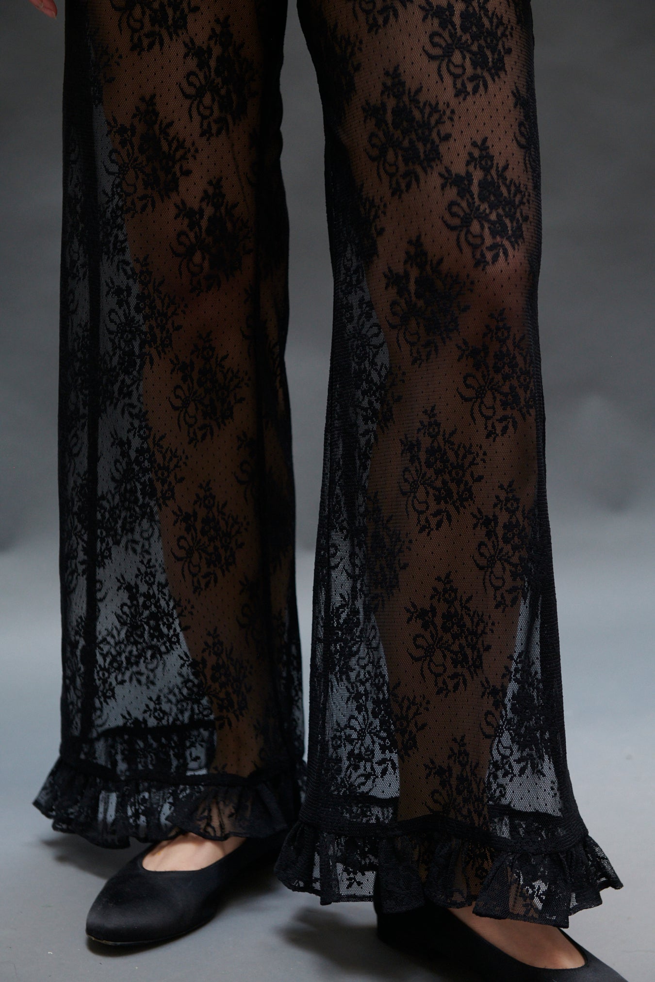 full-length lace silhouette