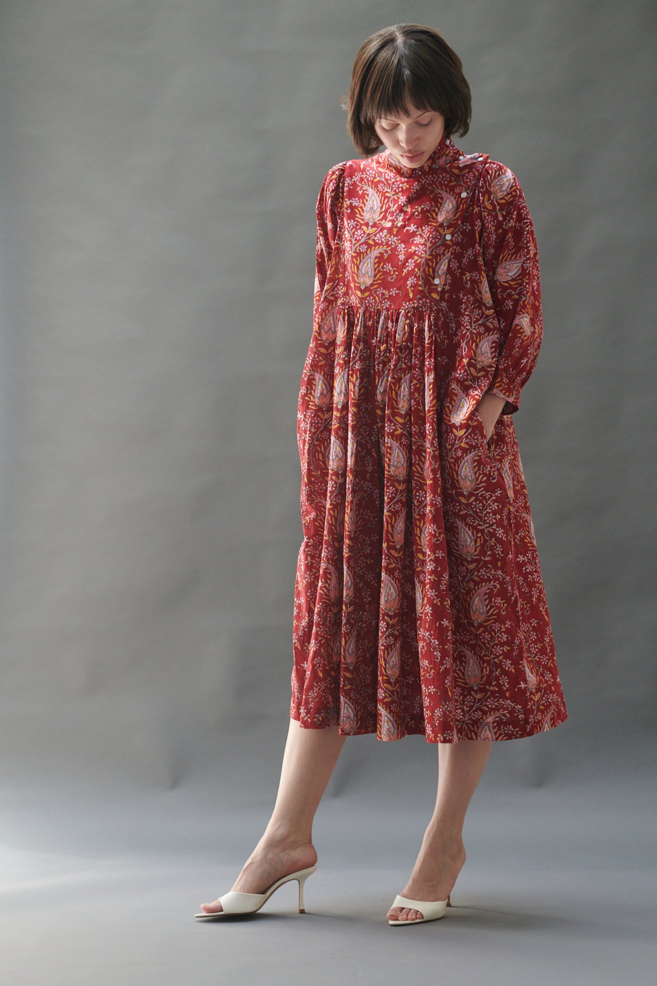 paisley cotton voile print