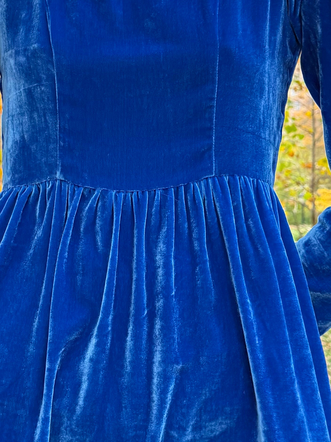 on-body velvet drape