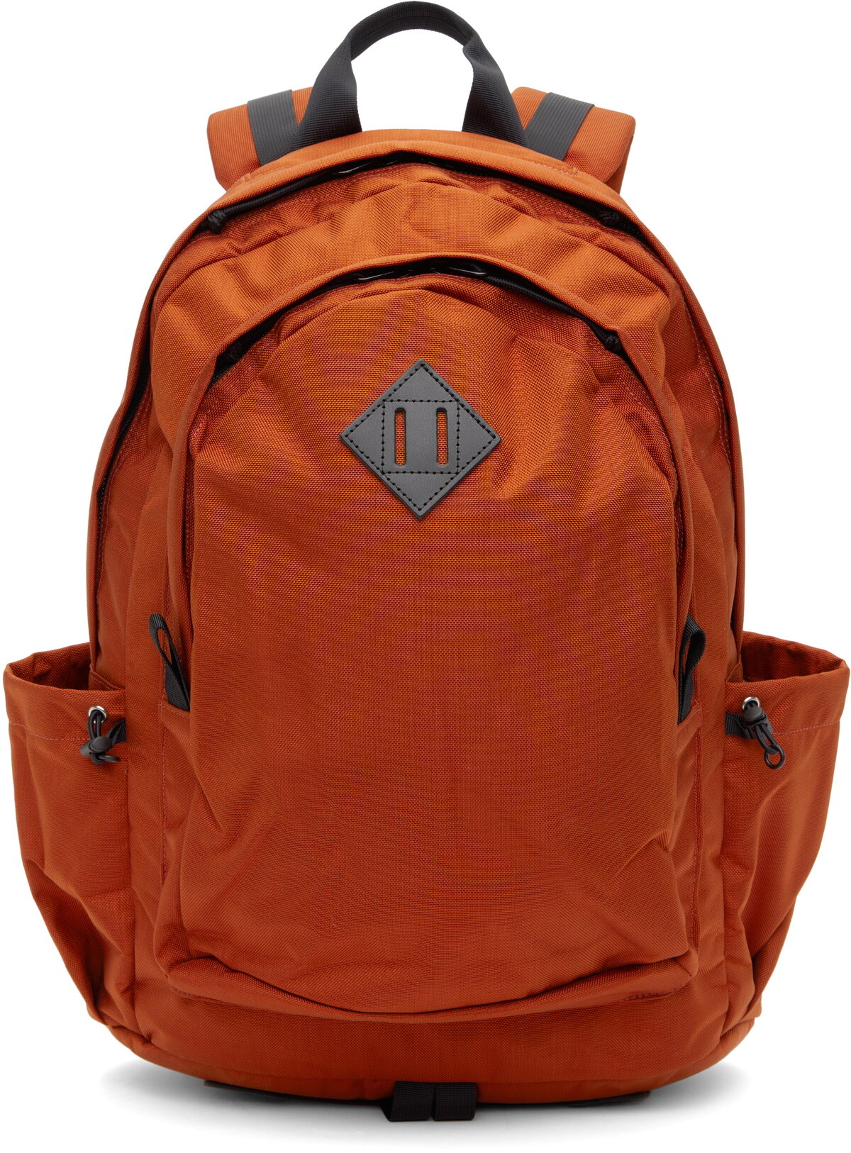 Orange day pack, front view