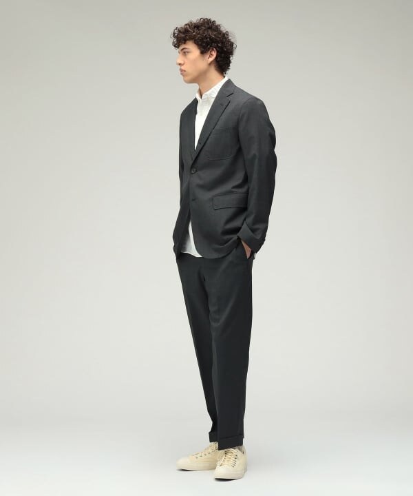 Blazer styled as a suit separate