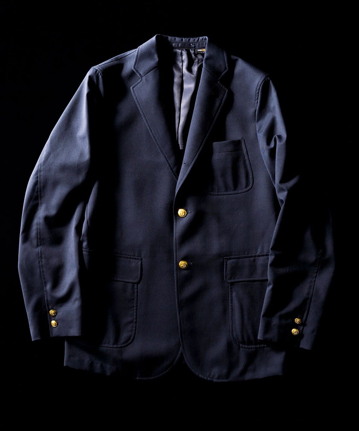 Dark product view showing patch pockets