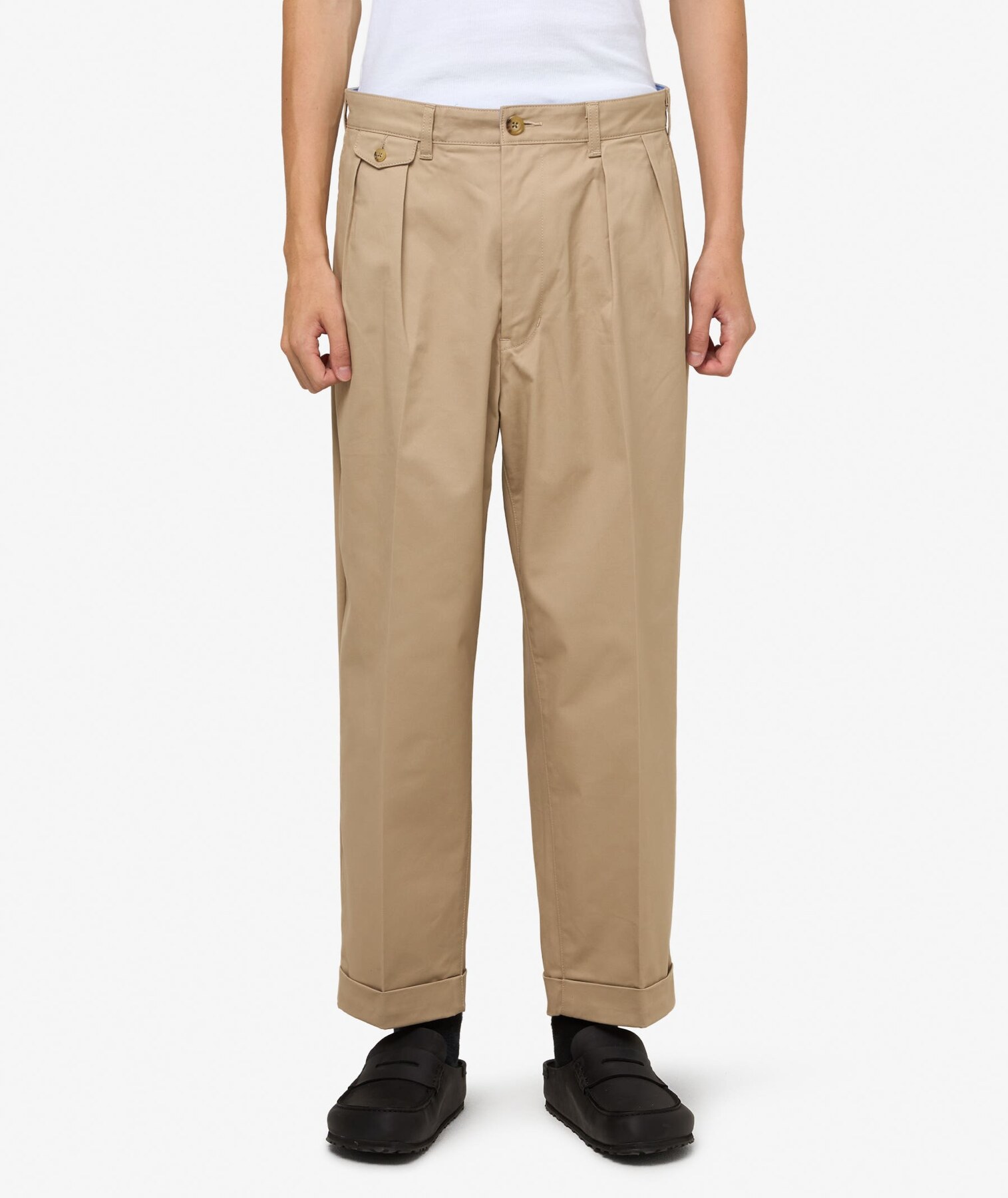 2 Pleats Tapered Twill