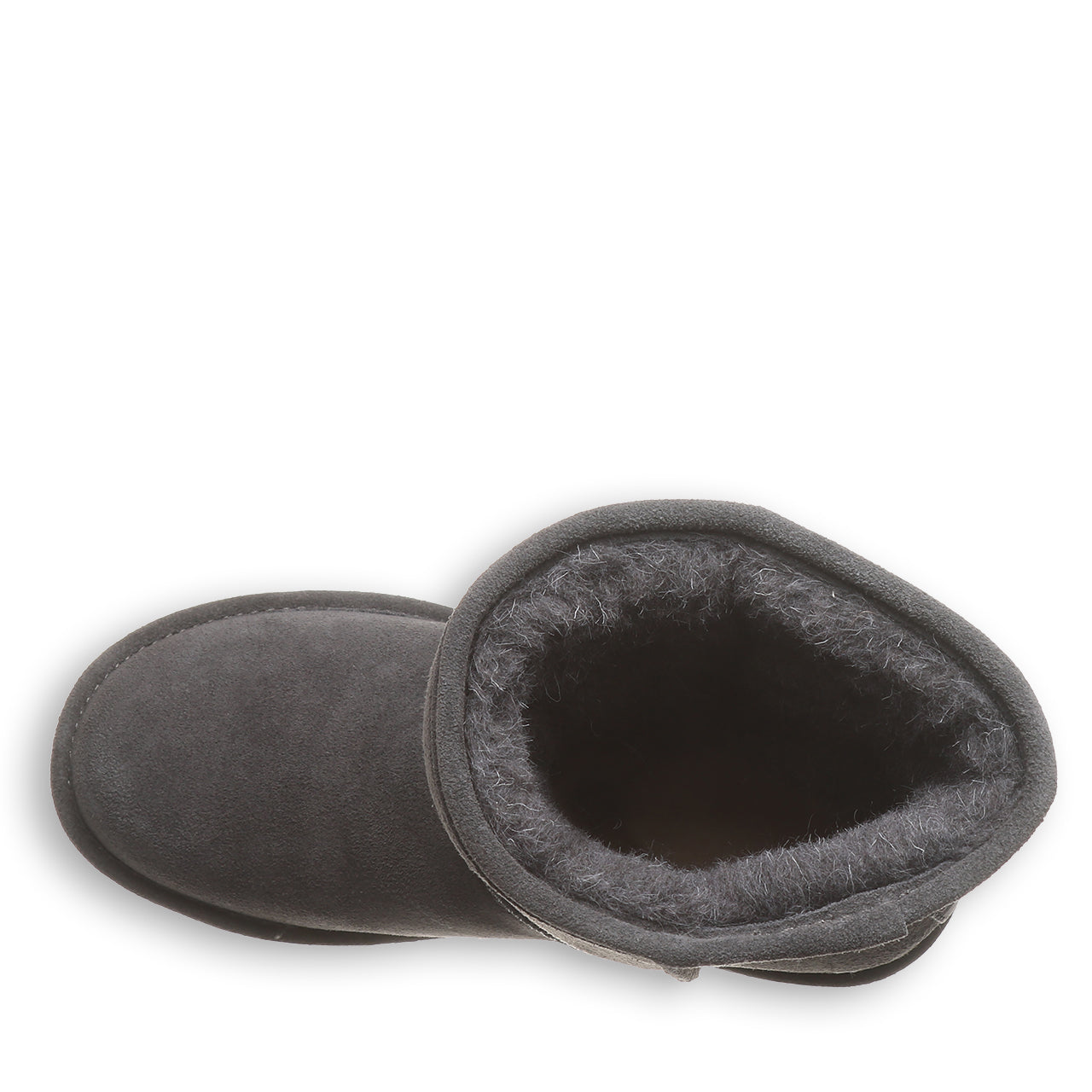 Plush-lined top opening