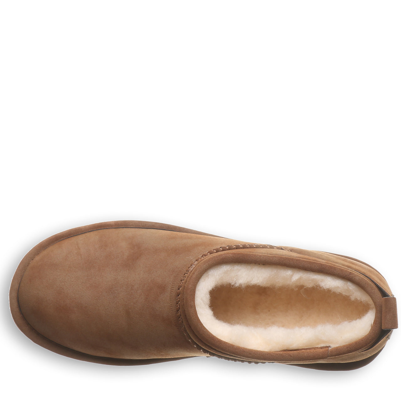 Plush-lined opening