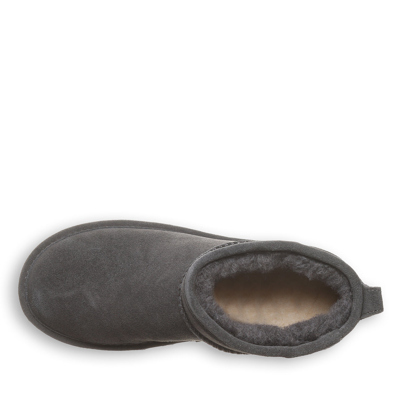 Plush-lined opening