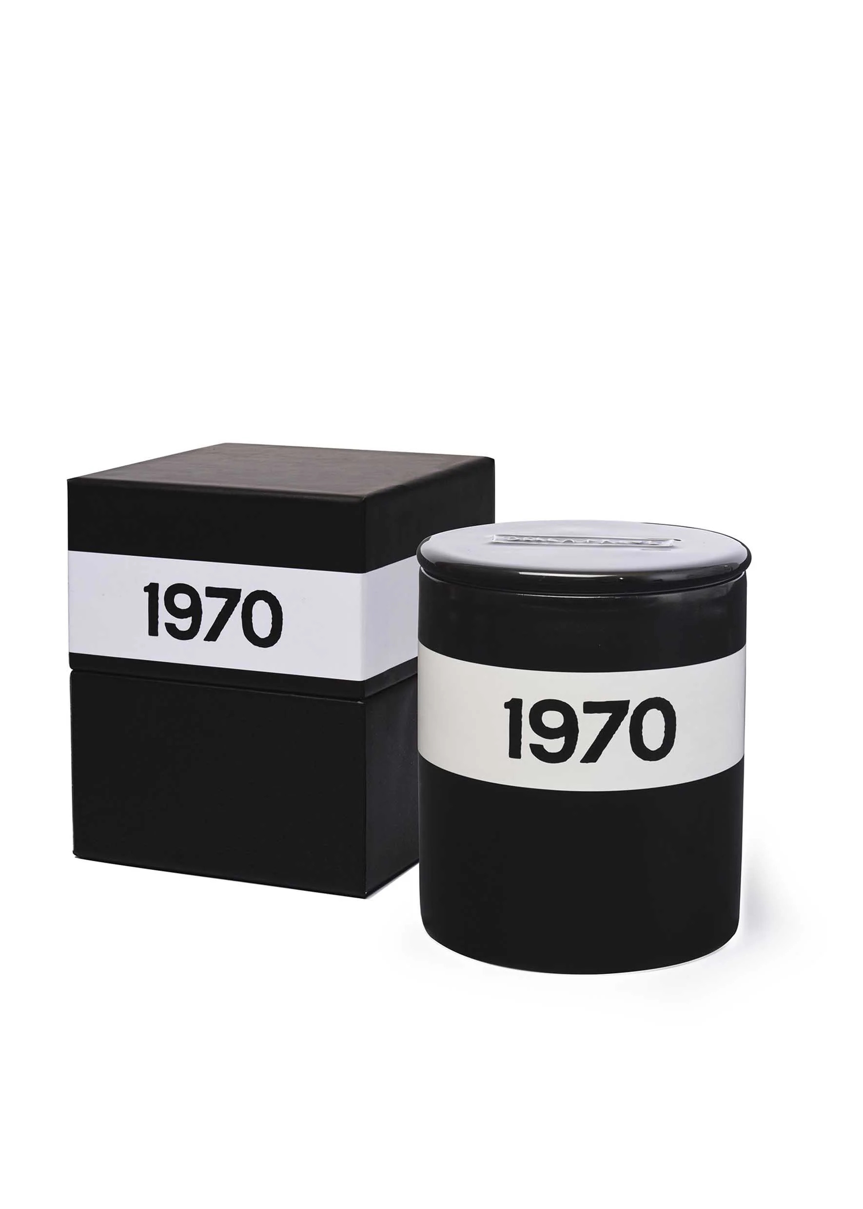 Angled black ceramic vessel