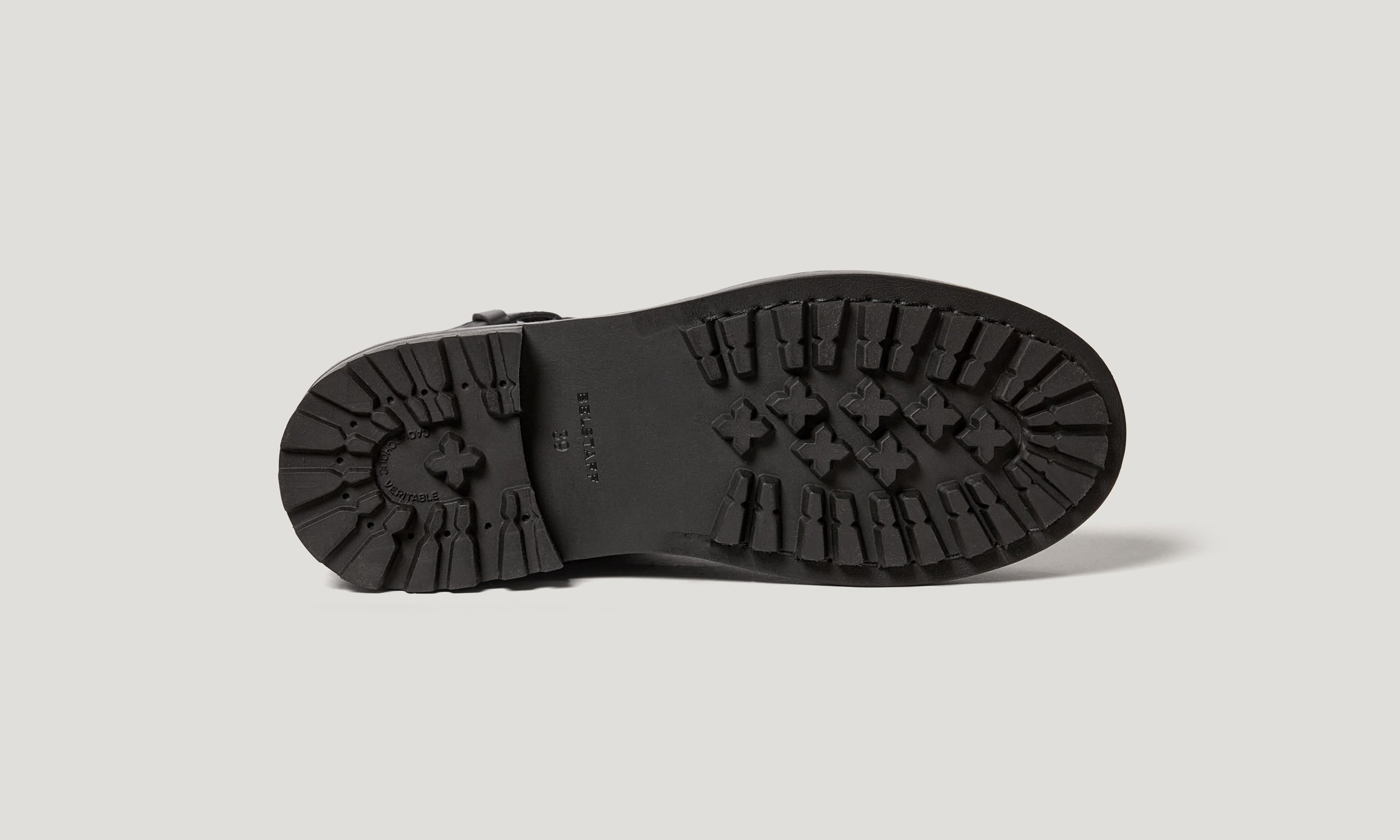 Treaded sole detail.