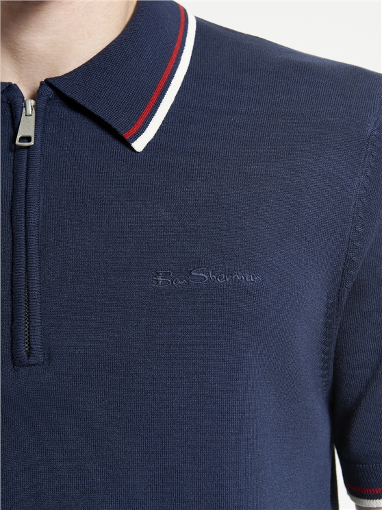 zip collar close-up
