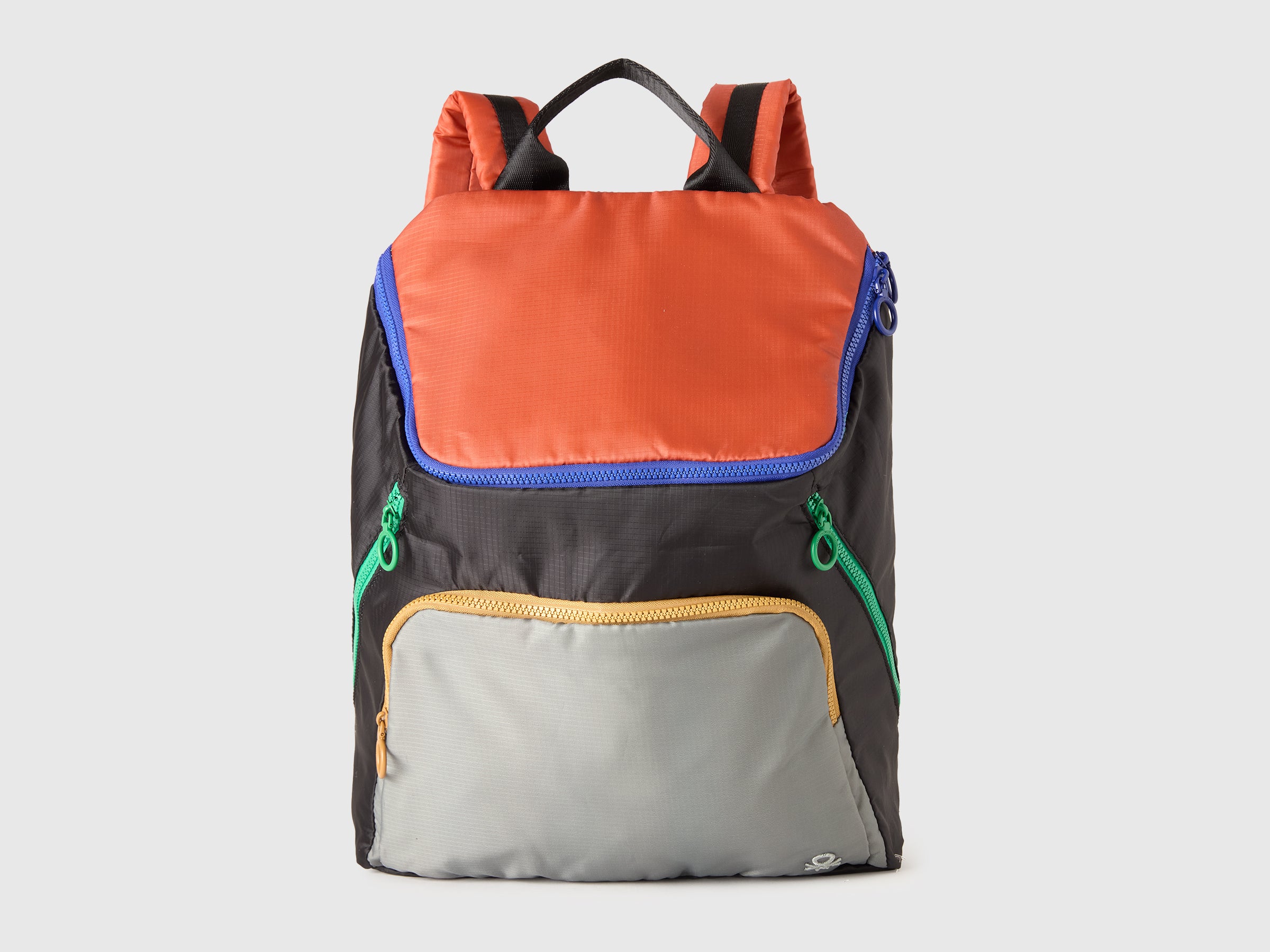 Color Block Nylon Backpack