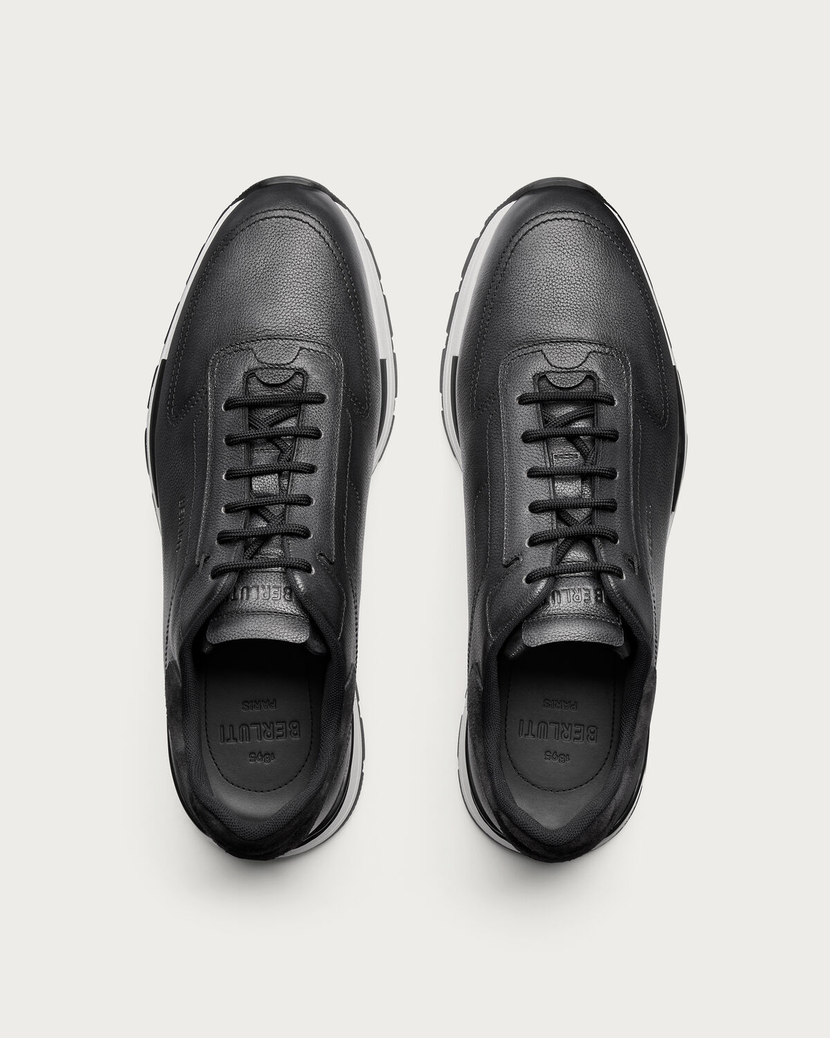 Top view with lacing