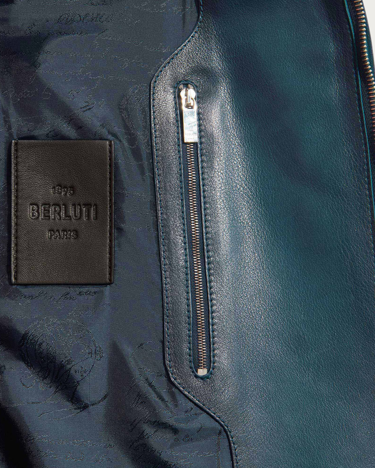 Close-up of patina and Berluti label