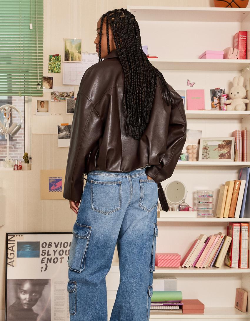 rear view over denim