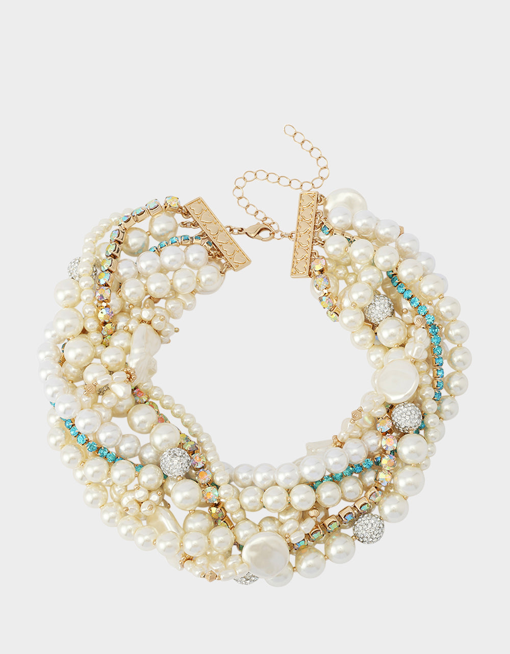 Pearl Strands Collar Necklace