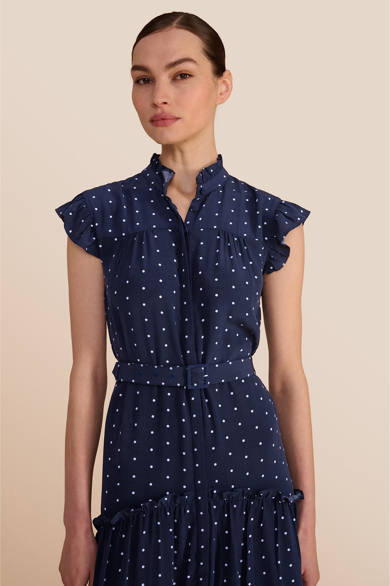 bodice and buckle-belt detail