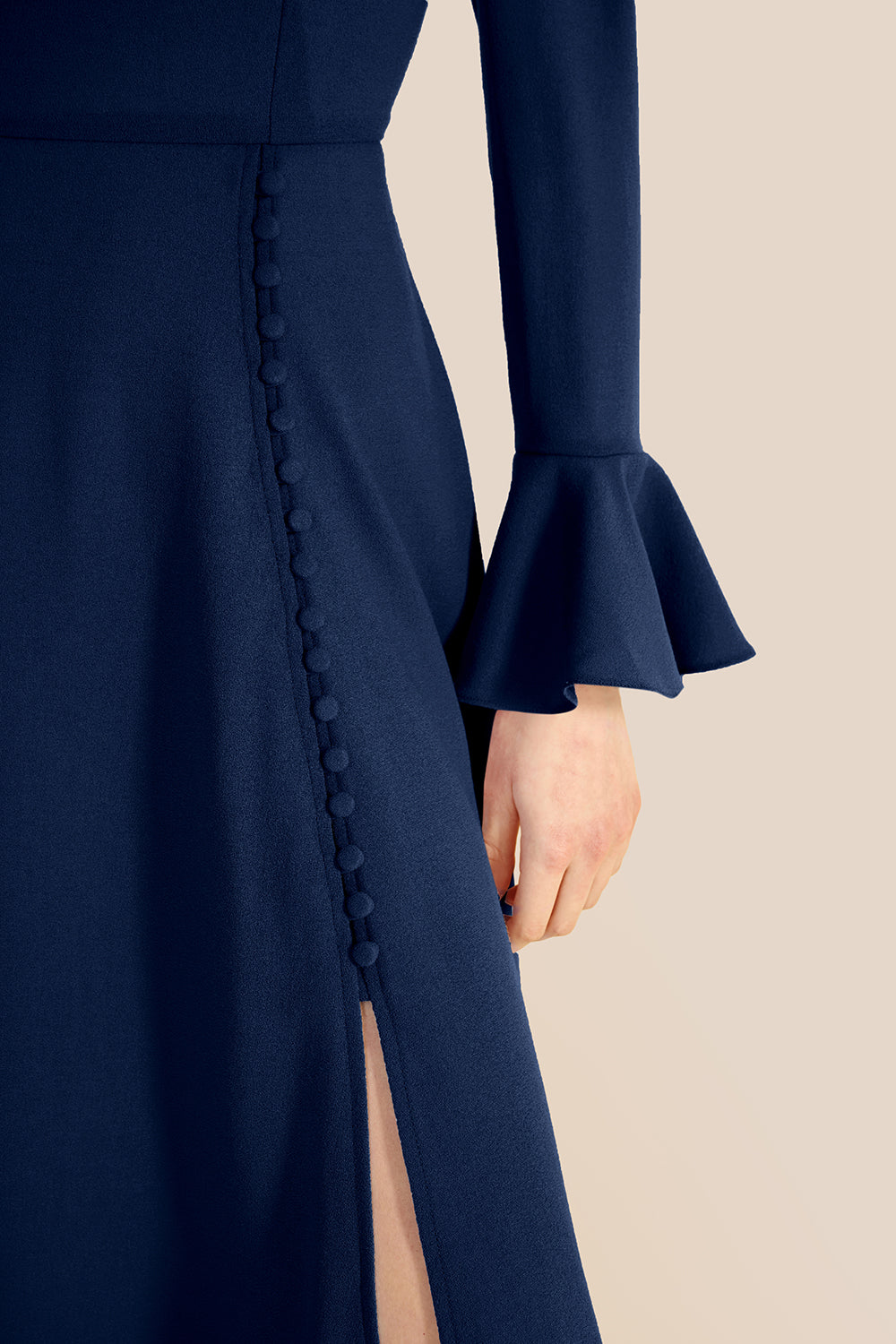 back view of the long-sleeve silhouette