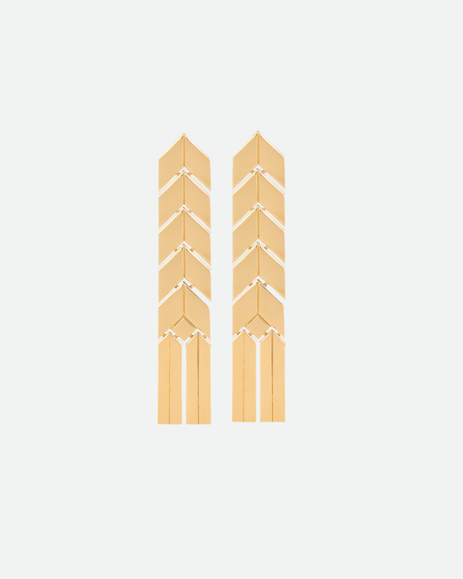 Flat Spikelet Earrings