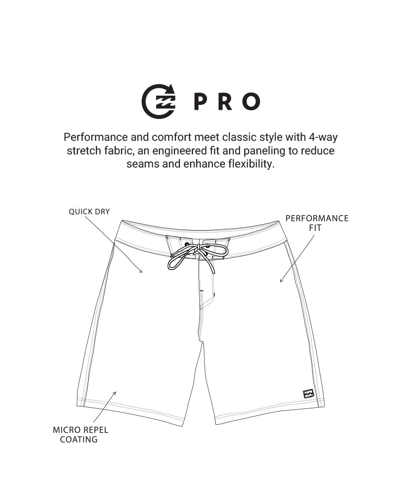 Pro boardshort performance detail