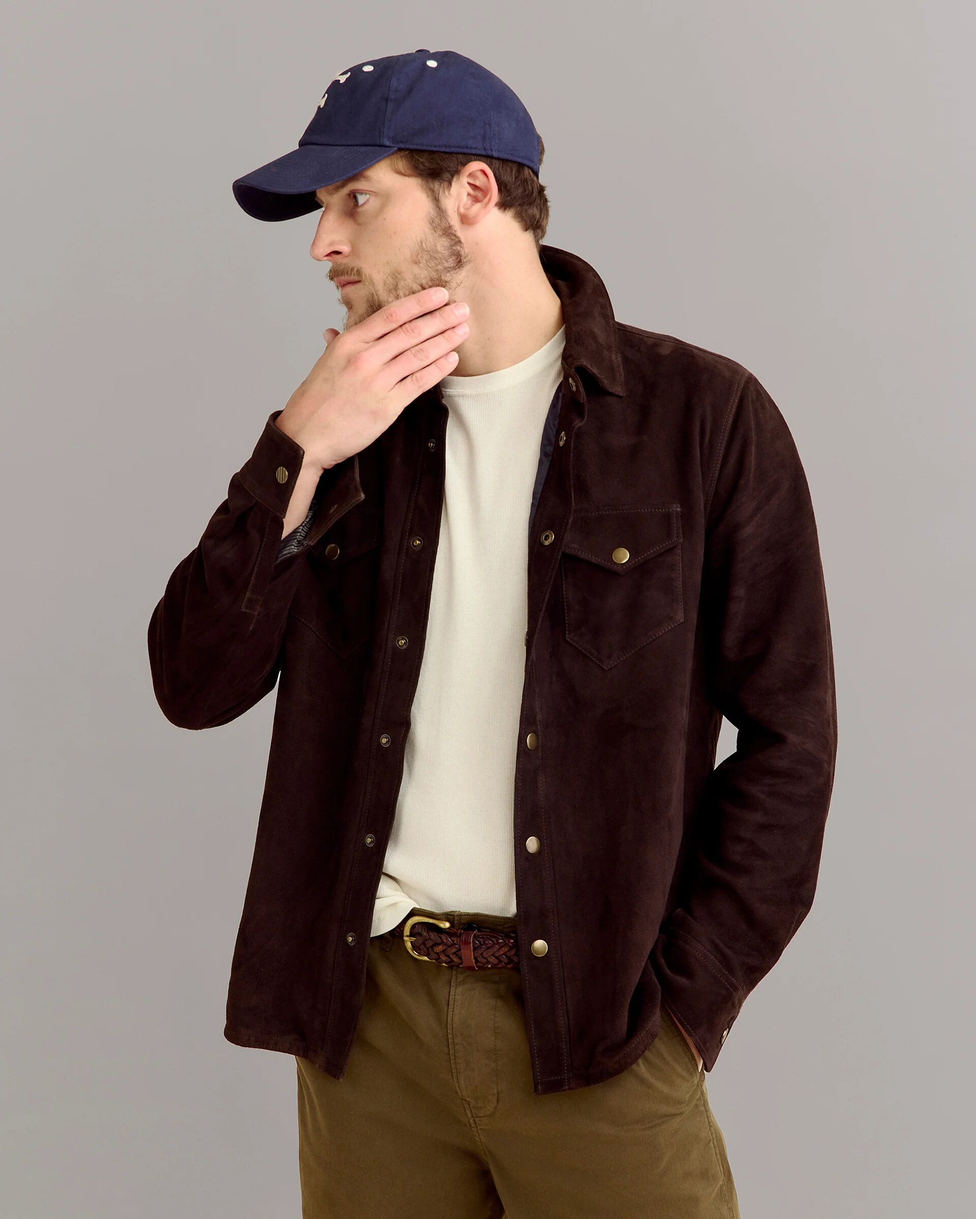 styled open with tee and cap