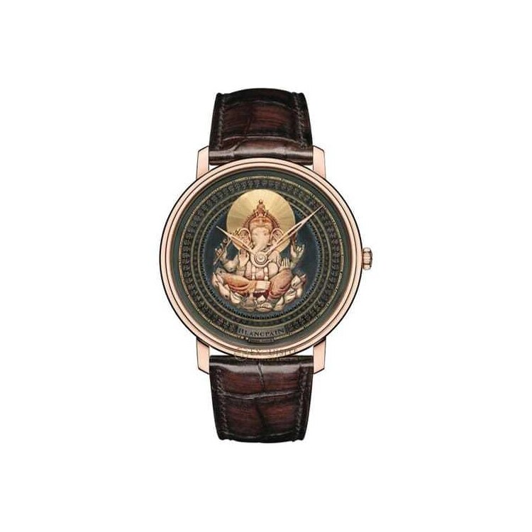 Hand-decorated dial variant with mythic figure motif