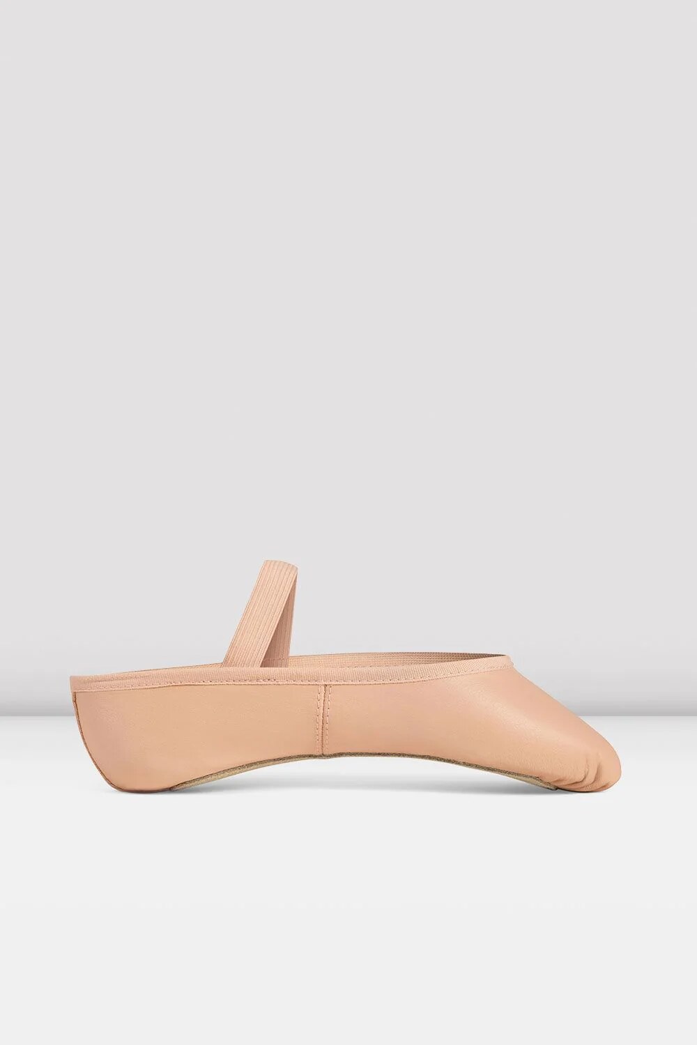 Flat side view in pink leather