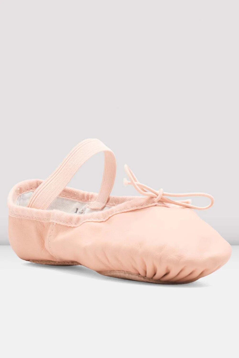 Paired classic ballet slippers