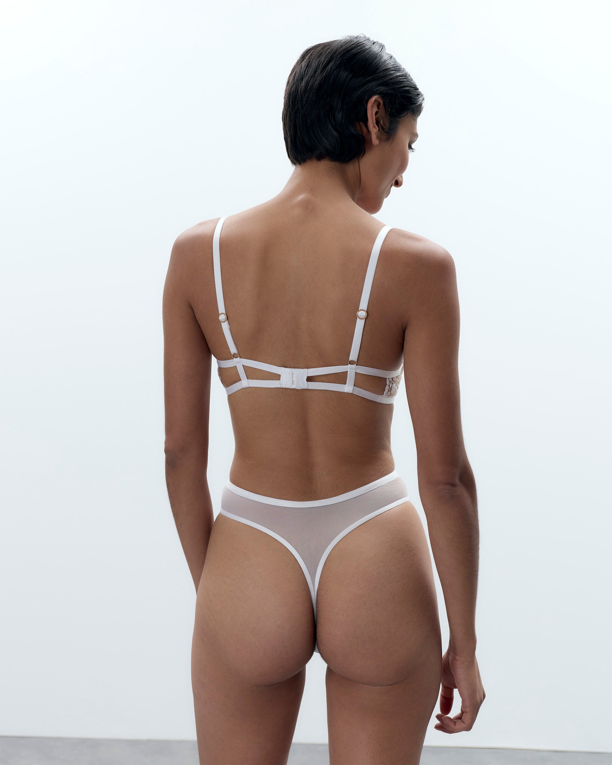 Back view of the open-back design