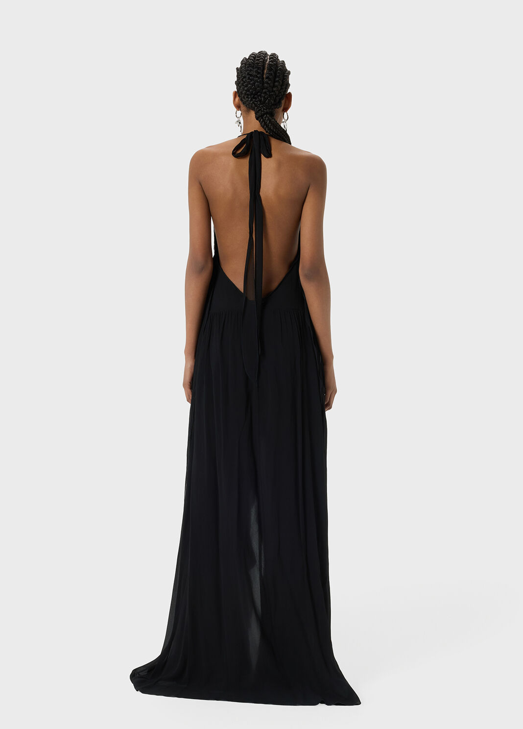 back view with deep neckline
