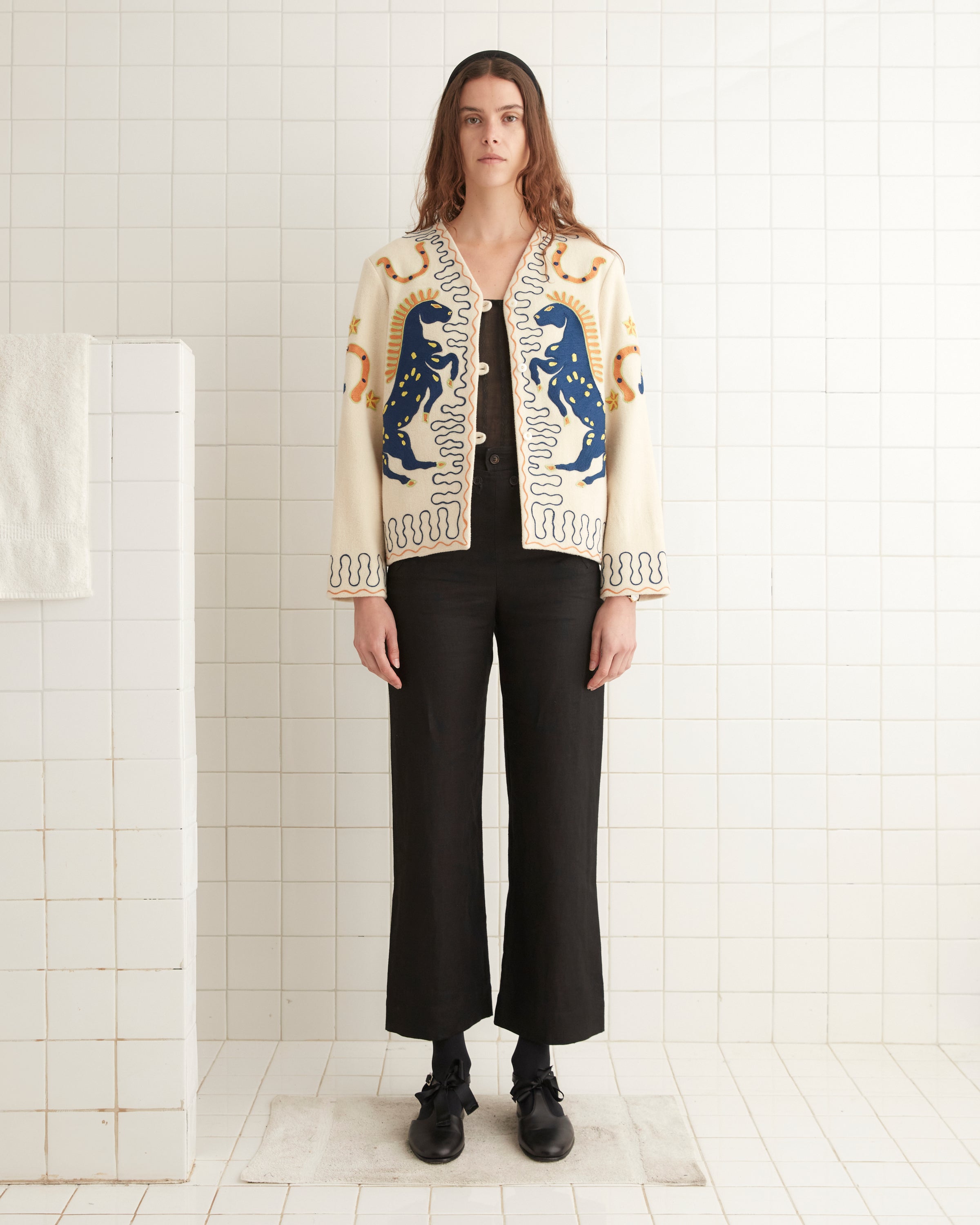 Winter Stallion souvenir-jacket front