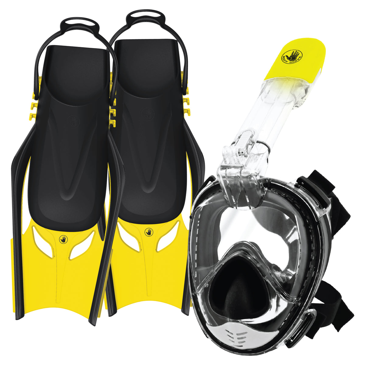 Aire Free Breath Mask/Snorkel/Fins Set