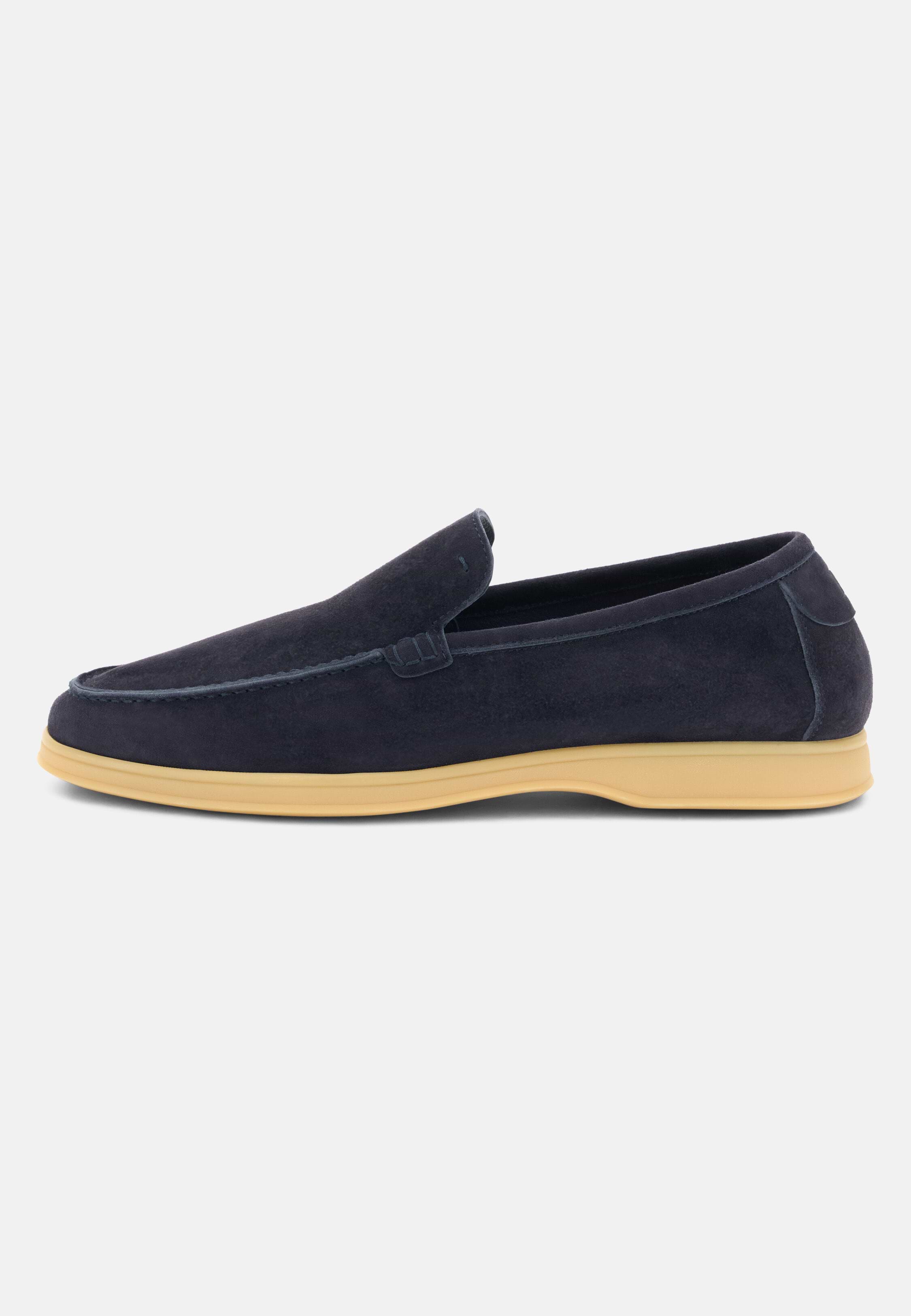 Aria Suede Leather Loafers