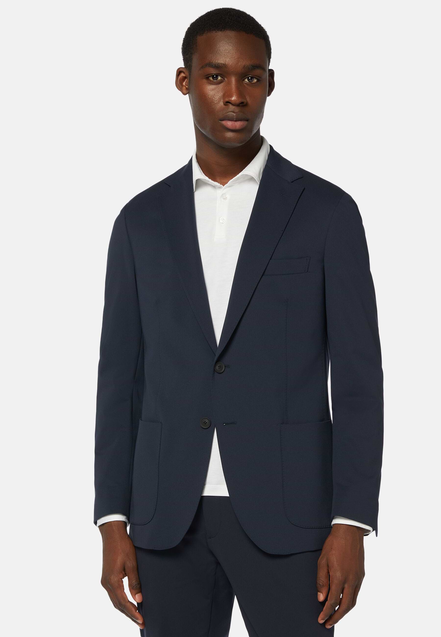 Navy Nylon Stretch B Tech Suit