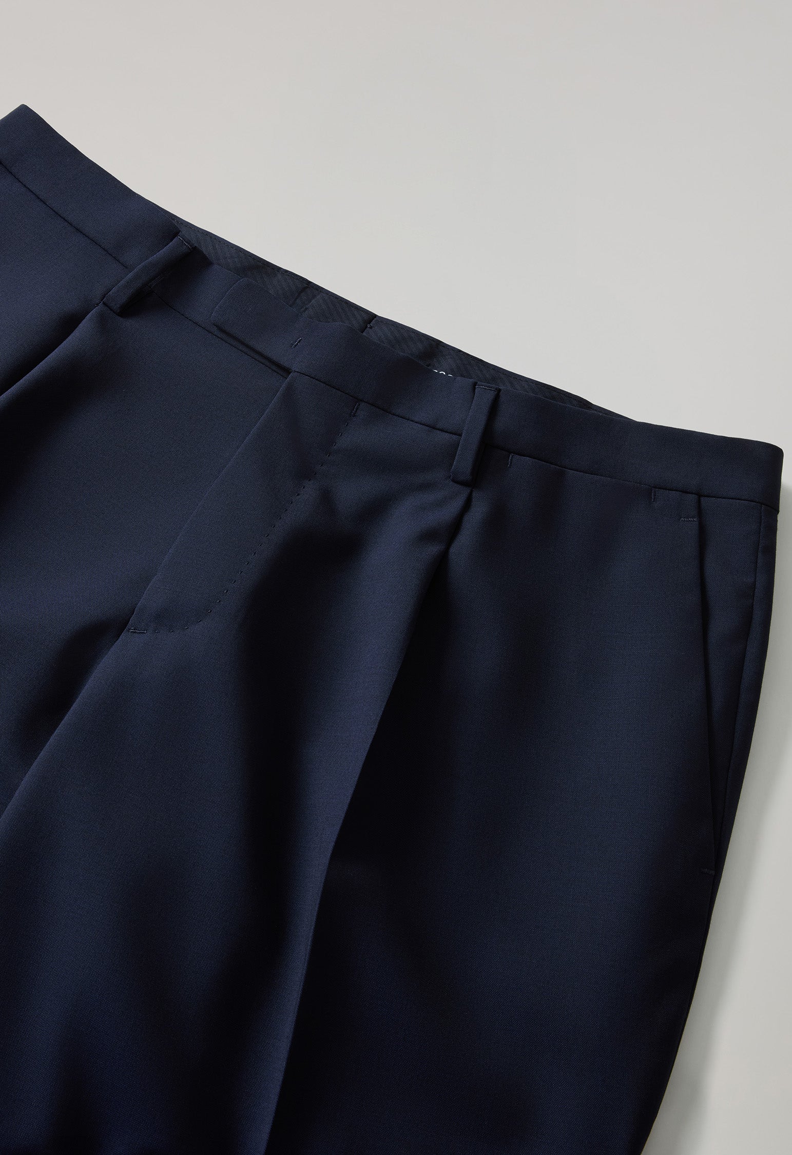 Blue Wool Canva B-Line Suit, alternate styling view