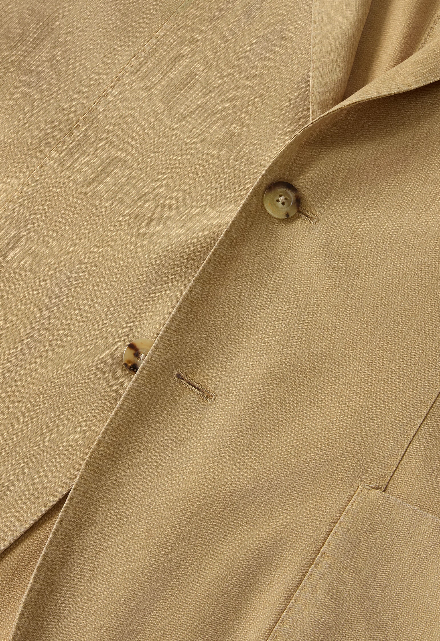 Beige High Performance Wool Cashmere K-Jacket, fabric or detail view