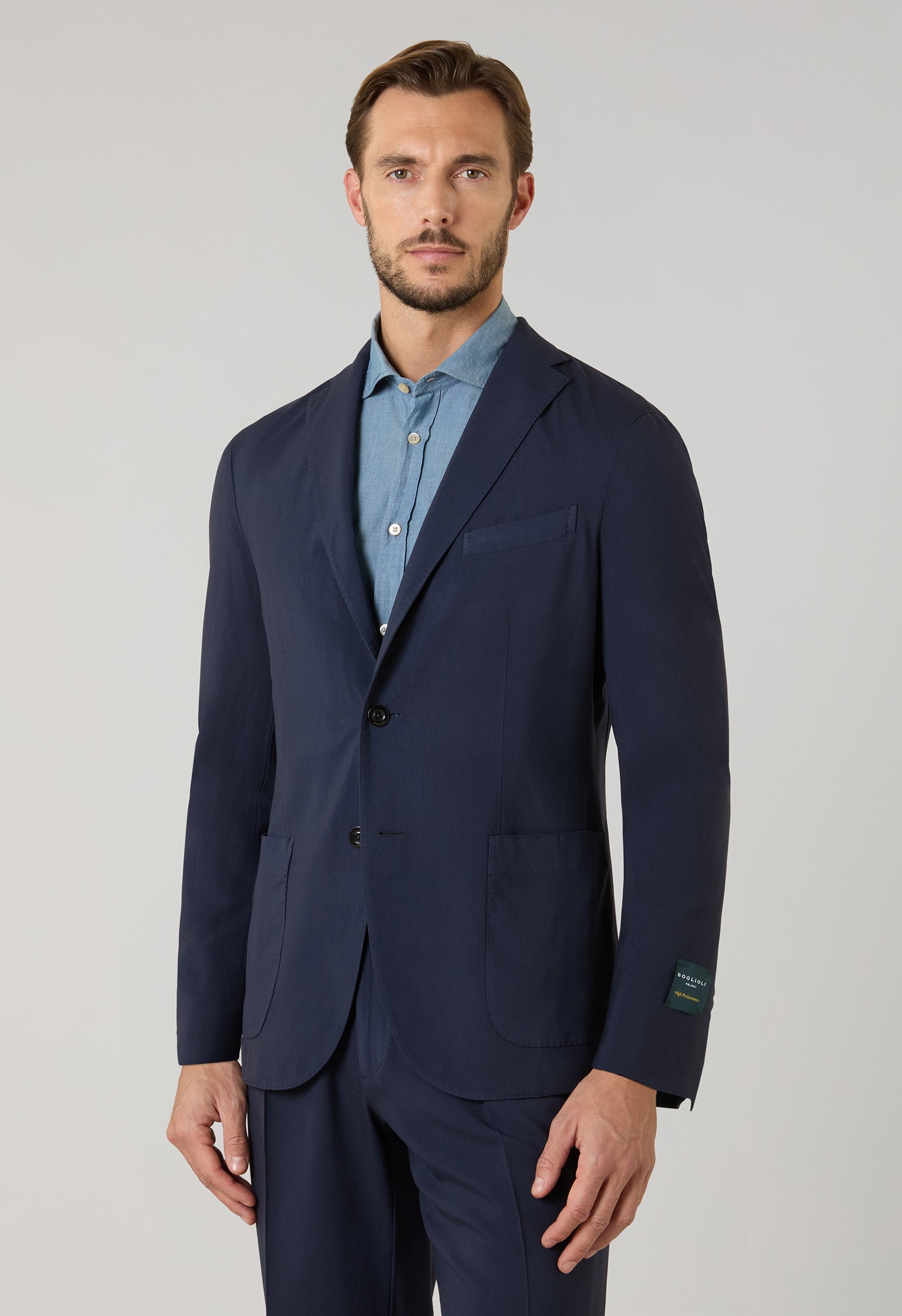 Blue High Performance Wool K-Suit, side view