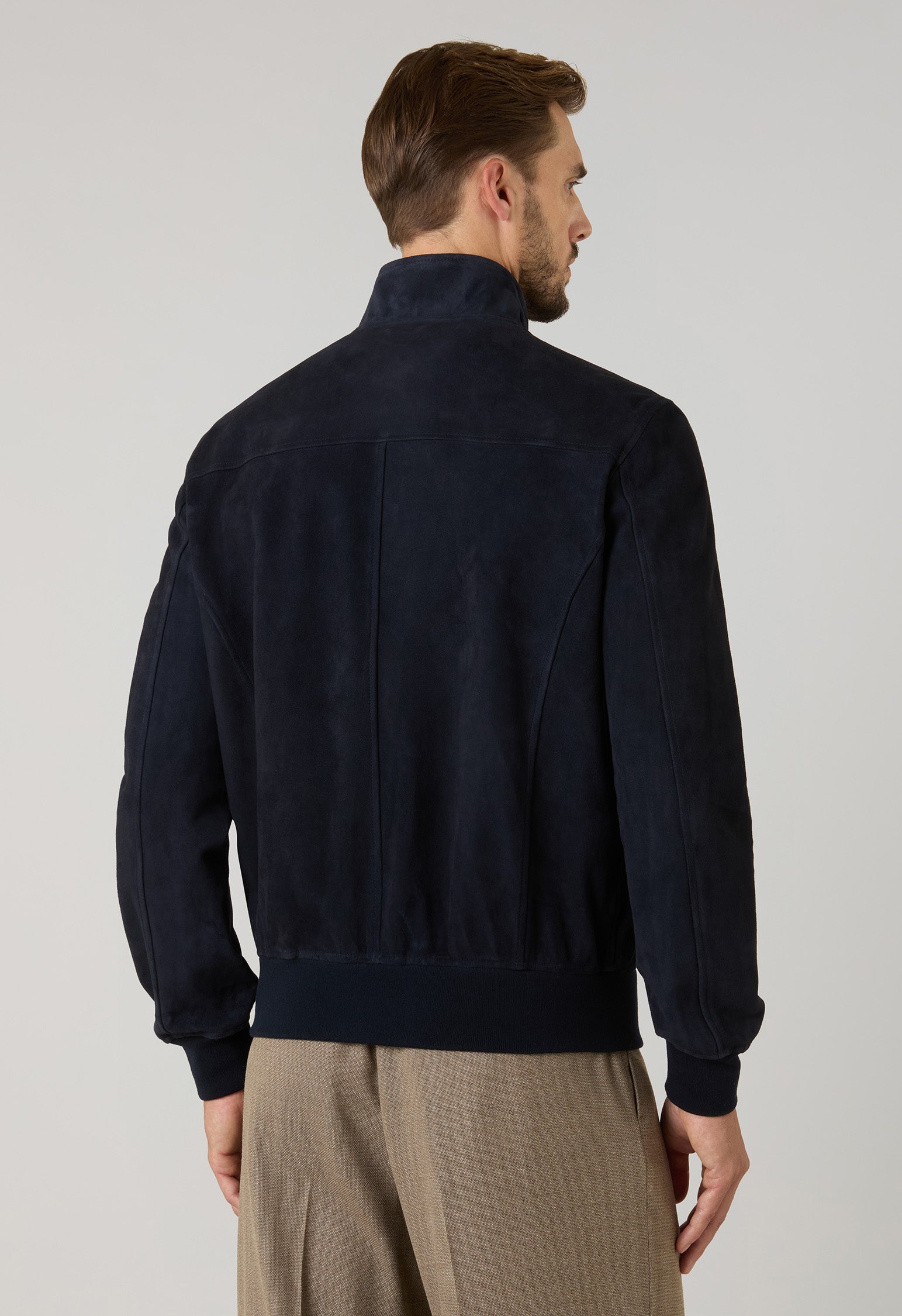 Blue Suede Bomber, angled view