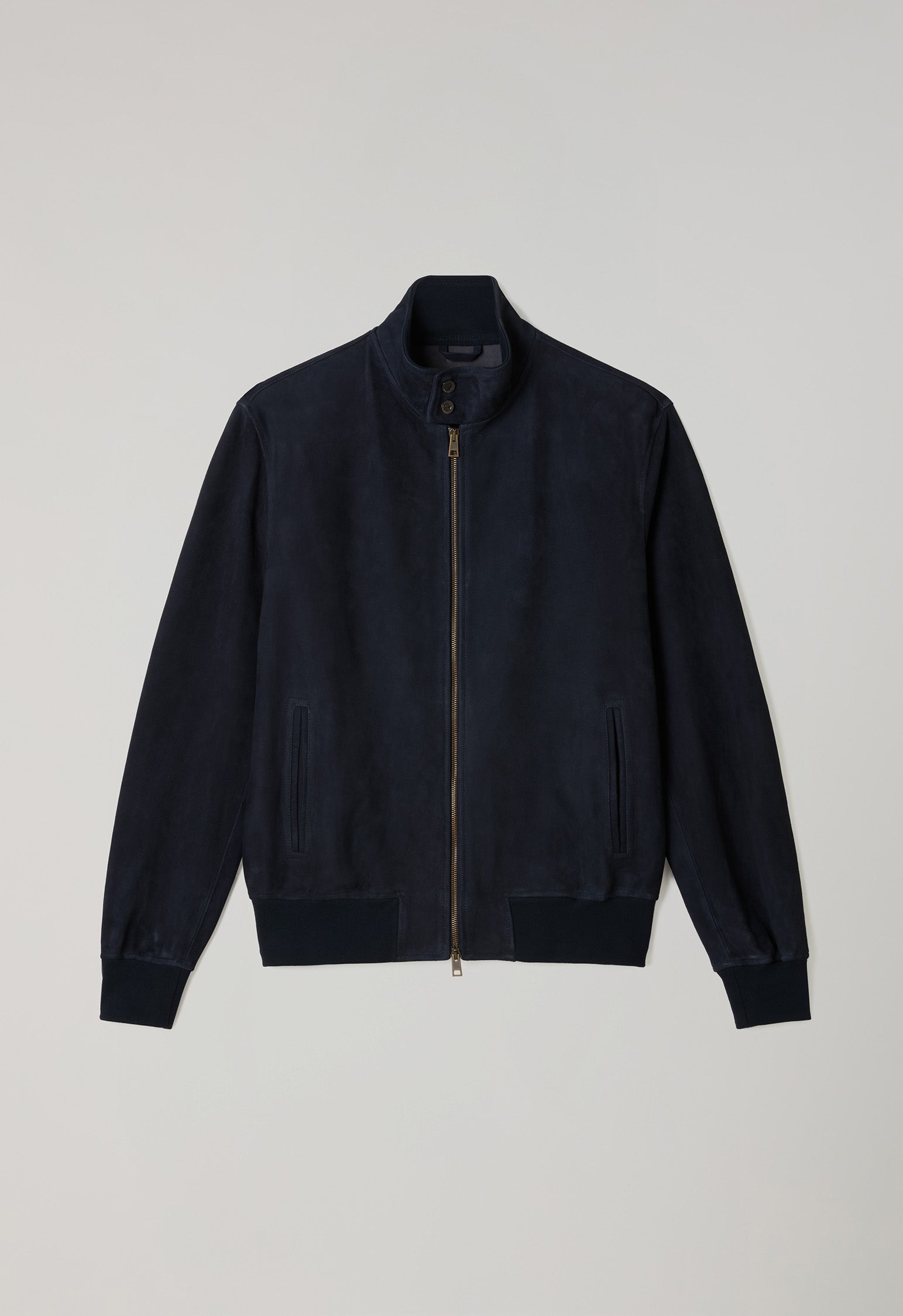 Blue Suede Bomber, back view
