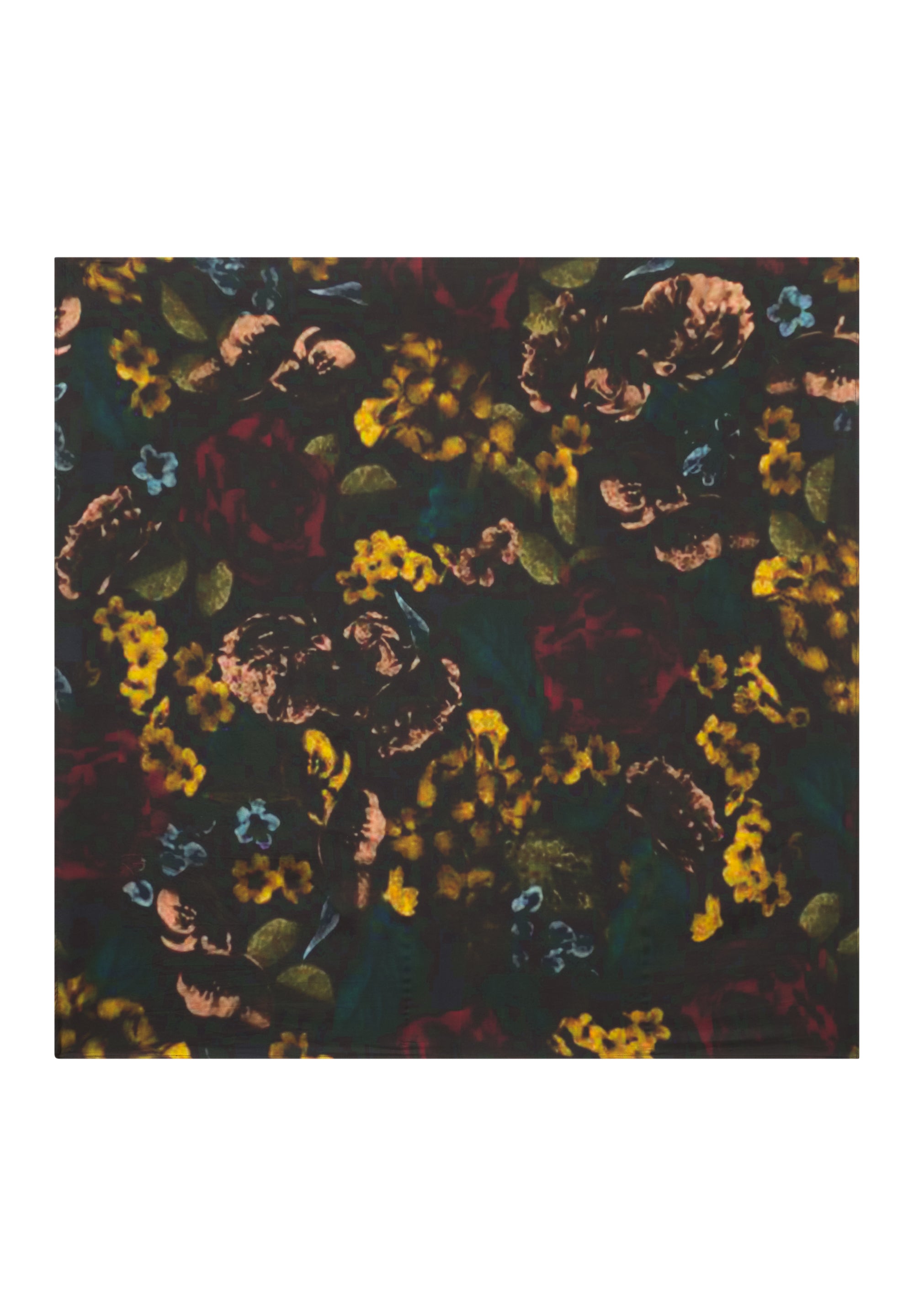 Bouquet Silk Printed Scarf