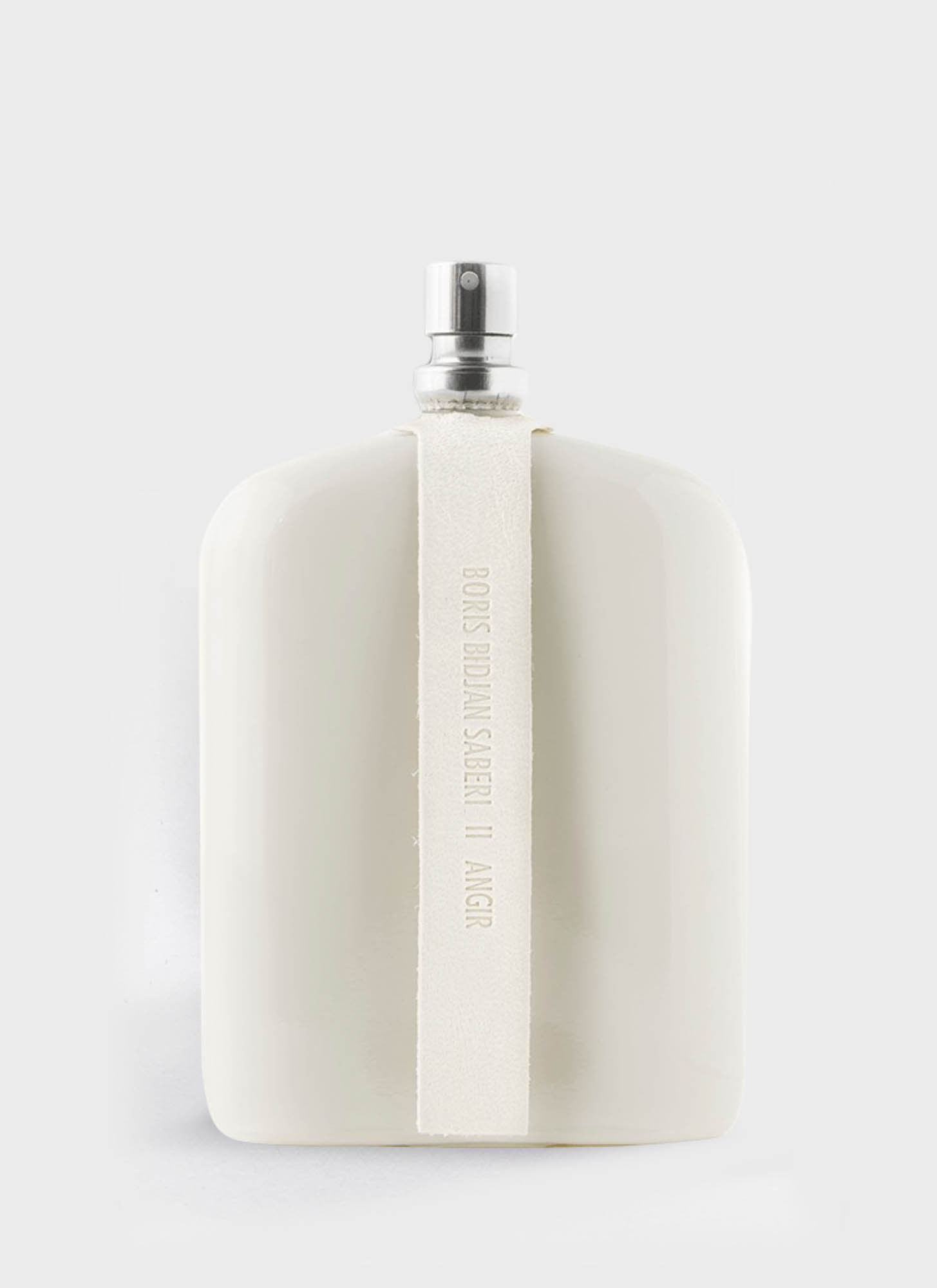 White 100ml bottle front view