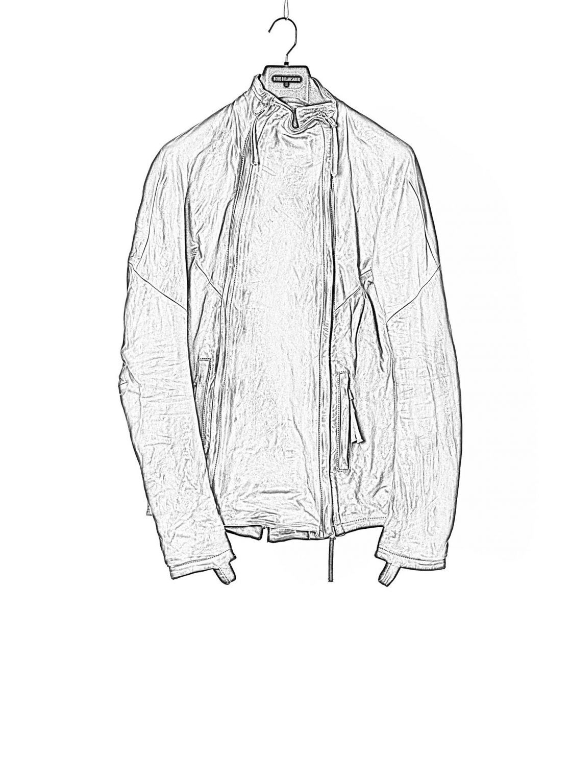 Full-black horse leather with body-moulded seams
