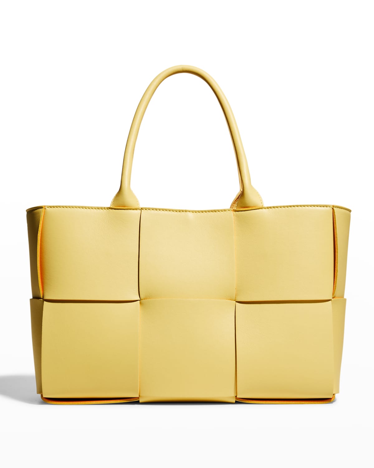 Small Arco in butter yellow, the slim rolled top handles