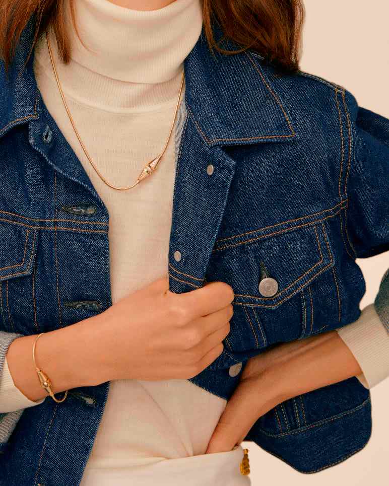 Jack worn as a relaxed wrap bracelet
