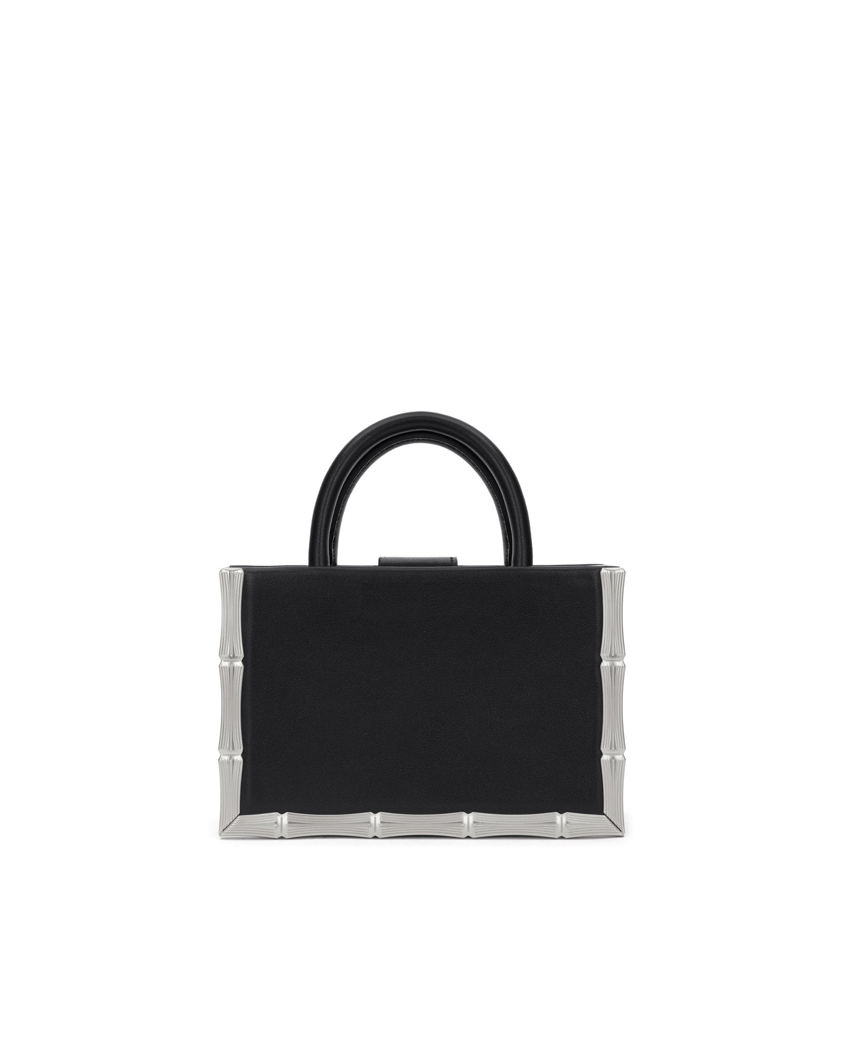 Bamboo B Tote® — scale and interior view