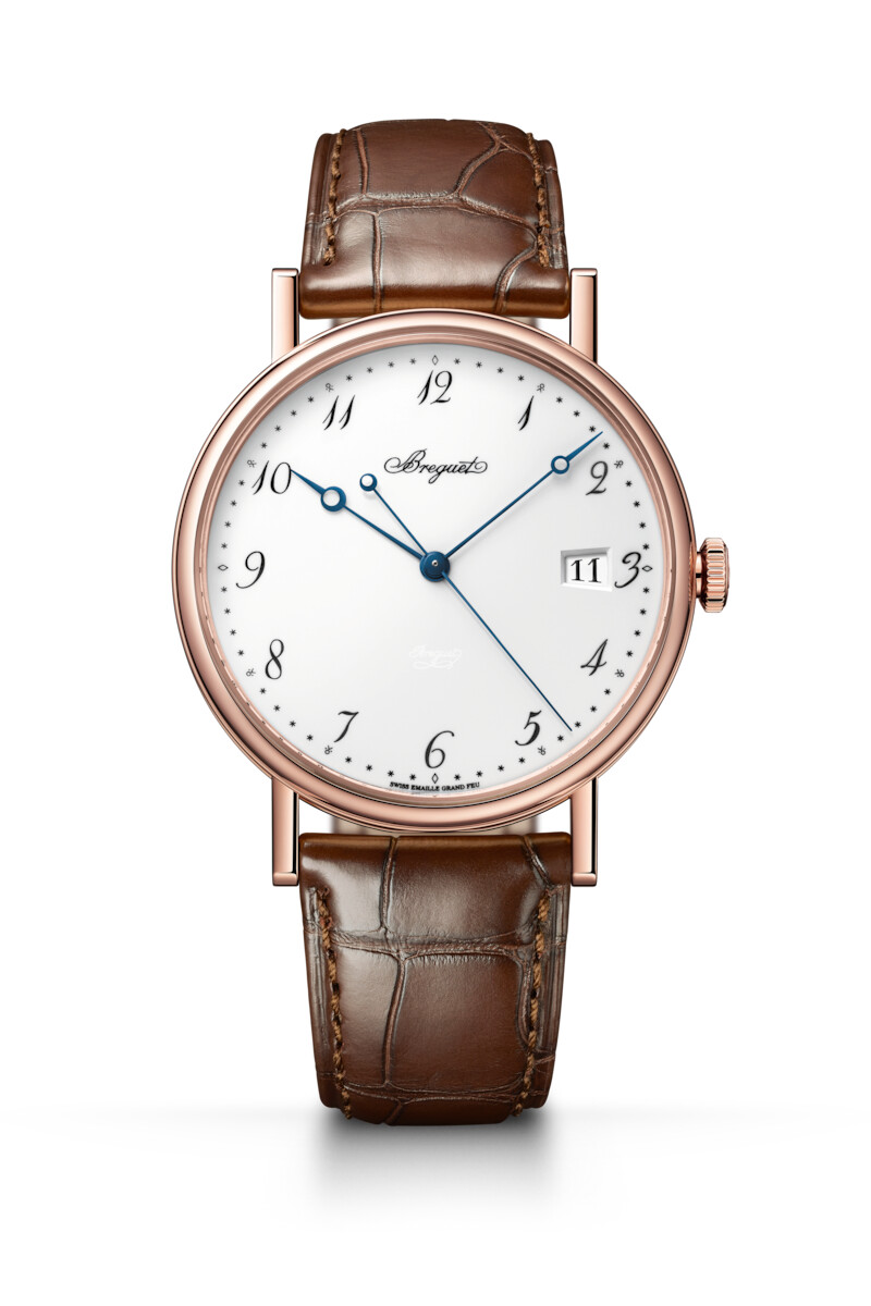 Classique 5177 in rose gold with open-tipped Breguet hands