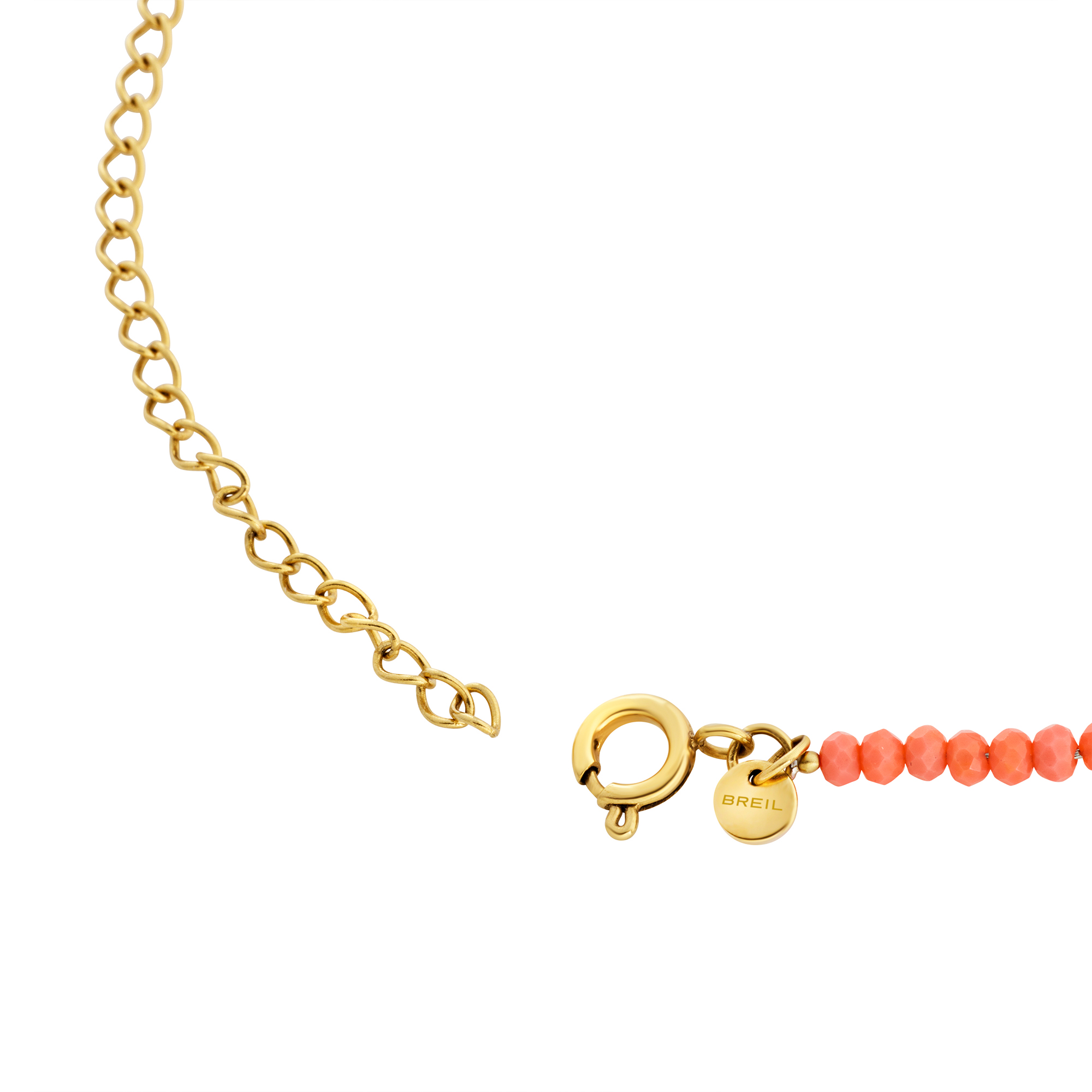 gold steel and crystal detail